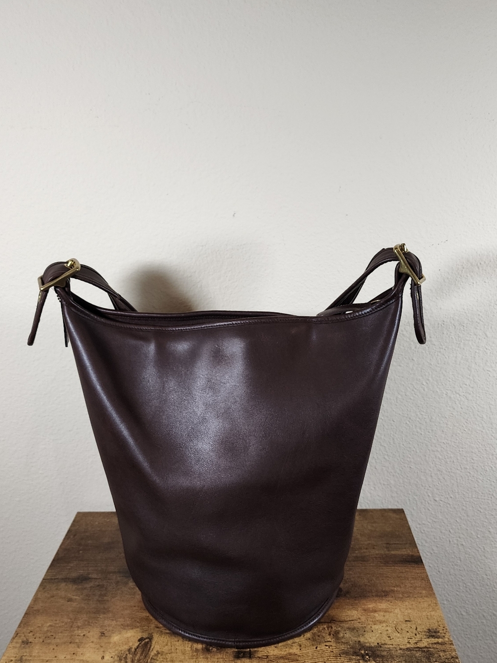 Vintage Coach Mahogany Duffle Sac #9085 - Picture 10 of 15